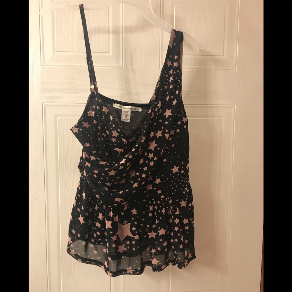 Cute Star Flare shirt with arm straps.
